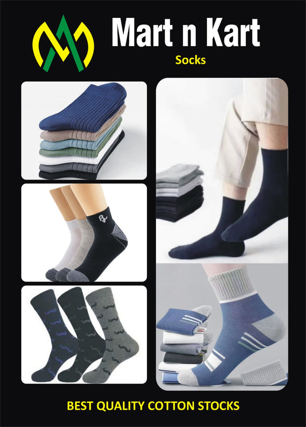 Premium Cotton Socks - 3 Pairs